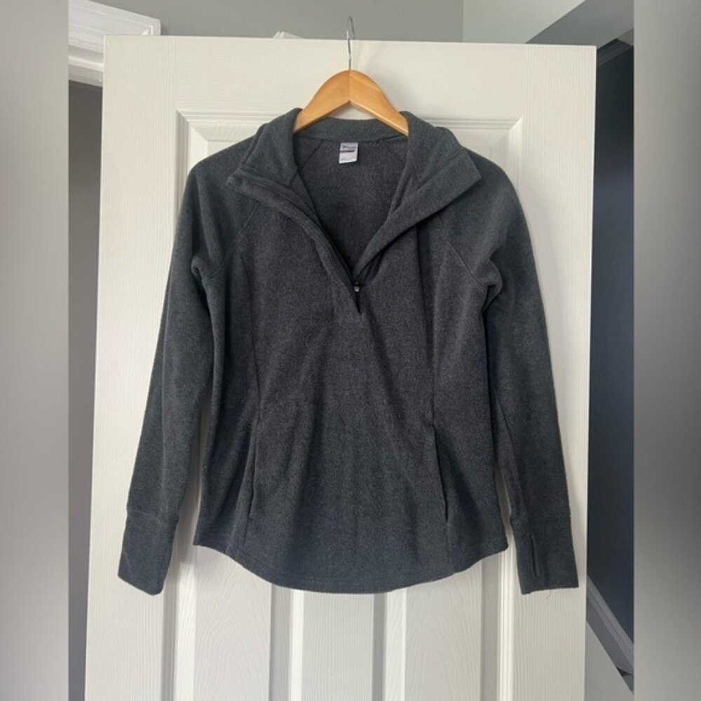 Old Navy Active Women’s Go-Dry Half Zip Fleece Pullover Gray Size XS